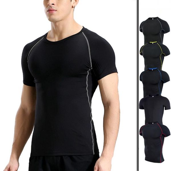 running jerseys men t shirt quick dry fitness training exercise clothes gym sports shirts, Black;blue
running jerseys men t shirt quick dry fitness training exercise clothes gym sports shirts, Black;blue