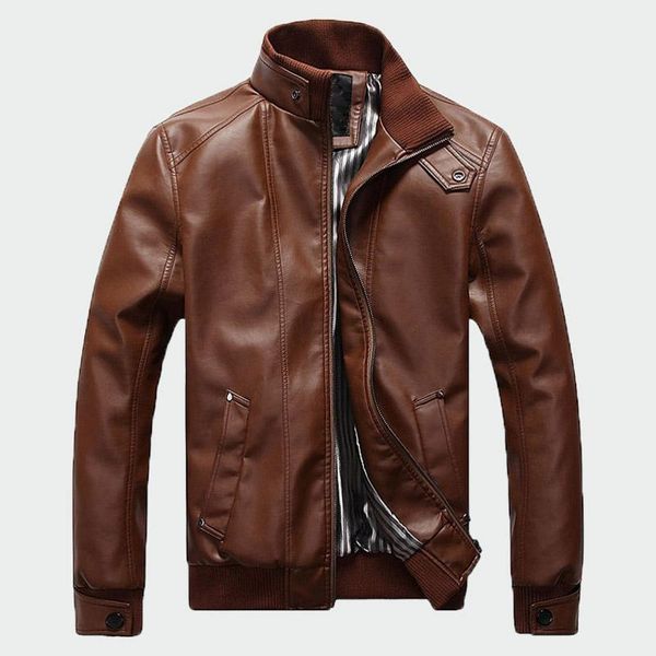 2020 new autumn men's fashion motorcycle pu leather clothing men cool jacket male business casual coats bomber jackets 5xl ml282, Black
2020 new autumn men's fashion motorcycle pu leather clothing men cool jacket male business casual coats bomber jackets 5xl ml282, Black