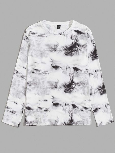 men tie dye tee s4bs#, White;black