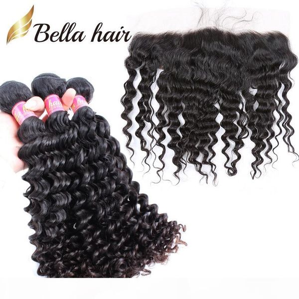 bella hair 8a brazilian human hair bundles with lace frontal closure 13*4 deep wave weaves closure, Black;brown
bella hair 8a brazilian human hair bundles with lace frontal closure 13*4 deep wave weaves closure, Black;brown