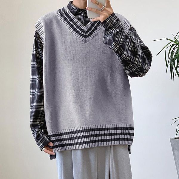men's vests spring autumn sweater vest solid loose sleeveless casual v-neck bottoming pullover jackets m-2xl xy5063, Black;white
men's vests spring autumn sweater vest solid loose sleeveless casual v-neck bottoming pullover jackets m-2xl xy5063, Black;white