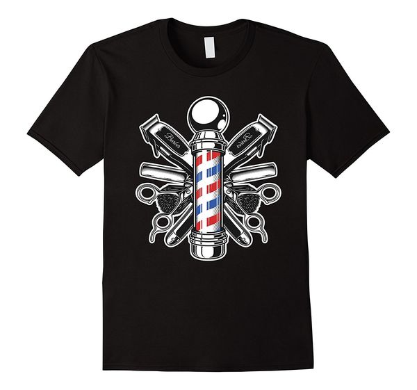 2020 100% cotton retro barber shop t-shirt | barber pole shirt tee shirt sport hooded sweatshirt hoodie