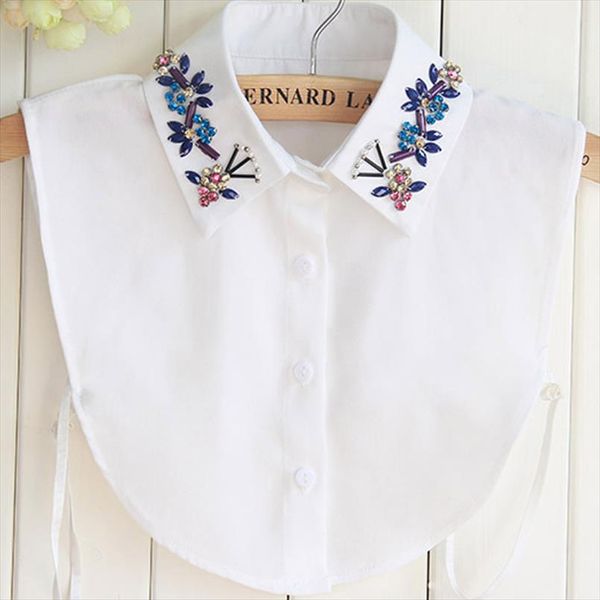 half shirt style blouse detachable women girls chic faux fake lapel shirt collar detachable womens accessories neck decor cotton, White
half shirt style blouse detachable women girls chic faux fake lapel shirt collar detachable womens accessories neck decor cotton, White