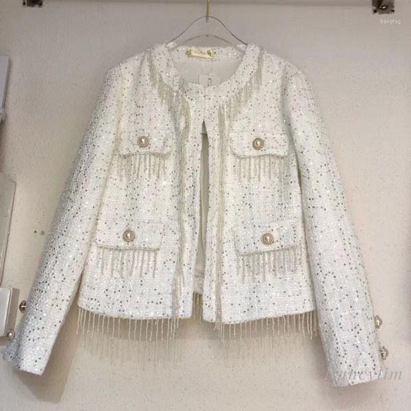 nancylim women 2020 fashion sequin tassel beaded tweed jacket coat vintage long sleeve female outerwear chic white black1, Black;brown
nancylim women 2020 fashion sequin tassel beaded tweed jacket coat vintage long sleeve female outerwear chic white black1, Black;brown