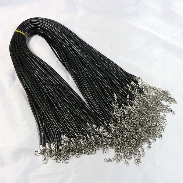 factory direct new amazon black necklace wax thread sweater chain black leather necklace cord with lobster clasp for man woman, Silver
factory direct new amazon black necklace wax thread sweater chain black leather necklace cord with lobster clasp for man woman, Silver