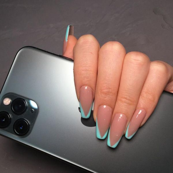 false nails oblique french lake blue and green wearing nail finished fake patch, Red;gold
false nails oblique french lake blue and green wearing nail finished fake patch, Red;gold