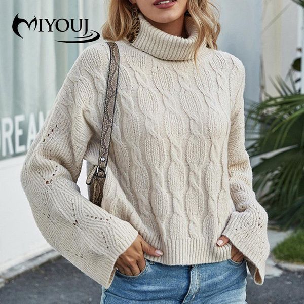 women's sweaters miyouj thick turtleneck pullovers pink color 2021 autumn winter streetwear woman, White;black
women's sweaters miyouj thick turtleneck pullovers pink color 2021 autumn winter streetwear woman, White;black