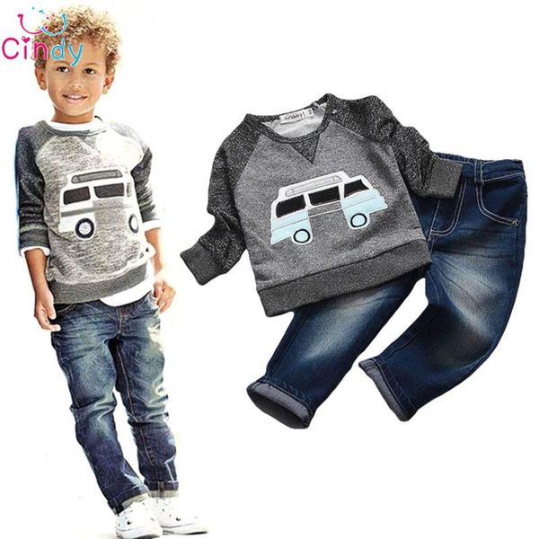 clothing sets kids boys long sleeve pullover shirt + jeans denim trousers 2021 spring clothes, casual set k1, White
clothing sets kids boys long sleeve pullover shirt + jeans denim trousers 2021 spring clothes, casual set k1, White