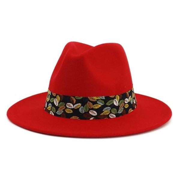 wide brim hats fedora felted women men solid color ribbn band red green winter casual vintage designed formal dress hat, Blue;gray
wide brim hats fedora felted women men solid color ribbn band red green winter casual vintage designed formal dress hat, Blue;gray