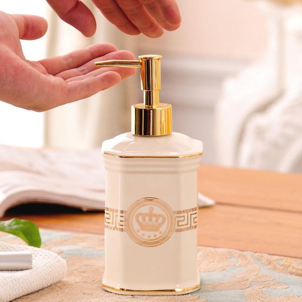 liquid soap dispenser ceramic bathroom shampoo shower gel bottle with 304 sus press type head bath hardware
liquid soap dispenser ceramic bathroom shampoo shower gel bottle with 304 sus press type head bath hardware