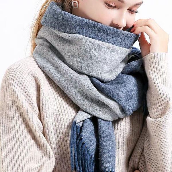 new reversible winter 100% pure wool scarves women russian warm echarpe warps for ladies solid blue cashmere scarf foulard femme, Blue;gray
new reversible winter 100% pure wool scarves women russian warm echarpe warps for ladies solid blue cashmere scarf foulard femme, Blue;gray