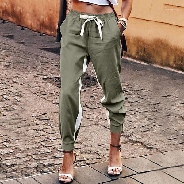 women's pants & capris women tracksuit stitching striped loose casual autumn fashion elastic lace-up high waist pocket pencil streetwea, Black;white
women's pants & capris women tracksuit stitching striped loose casual autumn fashion elastic lace-up high waist pocket pencil streetwea, Black;white