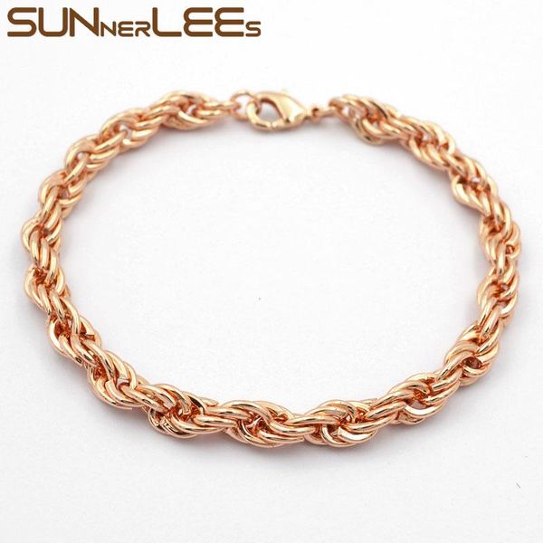 sunnerlees мода ювелирные изделия 5мм rope twisted цепь браслет розовое золото цвет мужчины женщины подарок c104 b, Black
sunnerlees мода ювелирные изделия 5мм rope twisted цепь браслет розовое золото цвет мужчины женщины подарок c104 b, Black