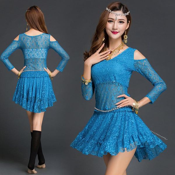 stage wear female belly dance practice suit 2021 women bellydance costume lady spring summer egypt dancing lace skirt set h4545, Black;red
stage wear female belly dance practice suit 2021 women bellydance costume lady spring summer egypt dancing lace skirt set h4545, Black;red