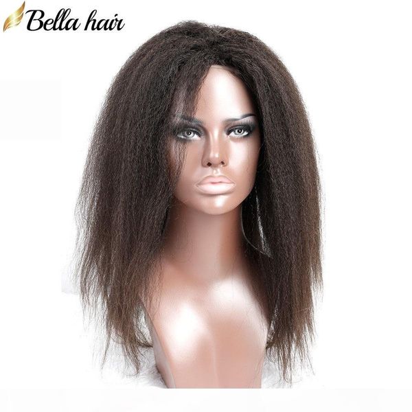 bellahair kinky straight lace front wigs for black women brazlian human virgin hair wigs pre plucked medium cap 130% 150% 180% density, Black;brown
bellahair kinky straight lace front wigs for black women brazlian human virgin hair wigs pre plucked medium cap 130% 150% 180% density, Black;brown