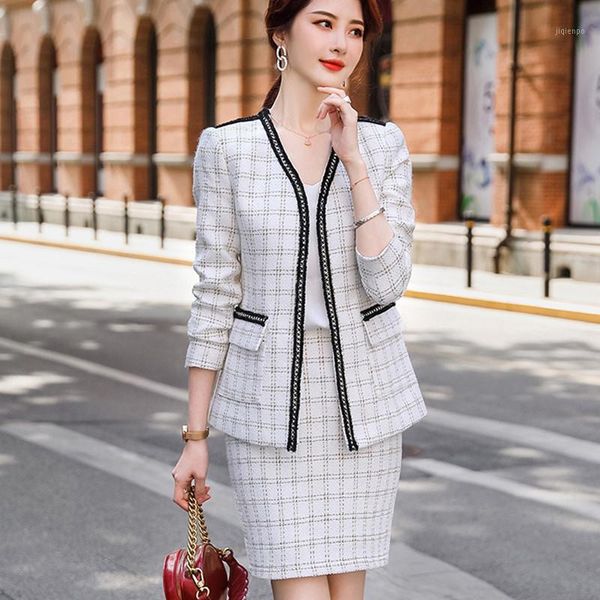 two piece dress autumn winter women suit elegant v neck cardigan blazer coat office lady fashion casual business skirt suits1, White
two piece dress autumn winter women suit elegant v neck cardigan blazer coat office lady fashion casual business skirt suits1, White