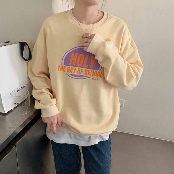 2021 New 3 colours Korean style letter Long sleeve printing women's shirts streetwear clothes (x1576) OOLA, Black
2021 New 3 colours Korean style letter Long sleeve printing women's shirts streetwear clothes (x1576) OOLA, Black