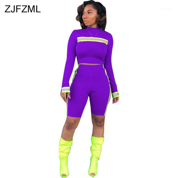 striped reflective 2 piece matching set women club outfit full sleeve short and fitness short night version moto biker sui1, White
striped reflective 2 piece matching set women club outfit full sleeve short and fitness short night version moto biker sui1, White