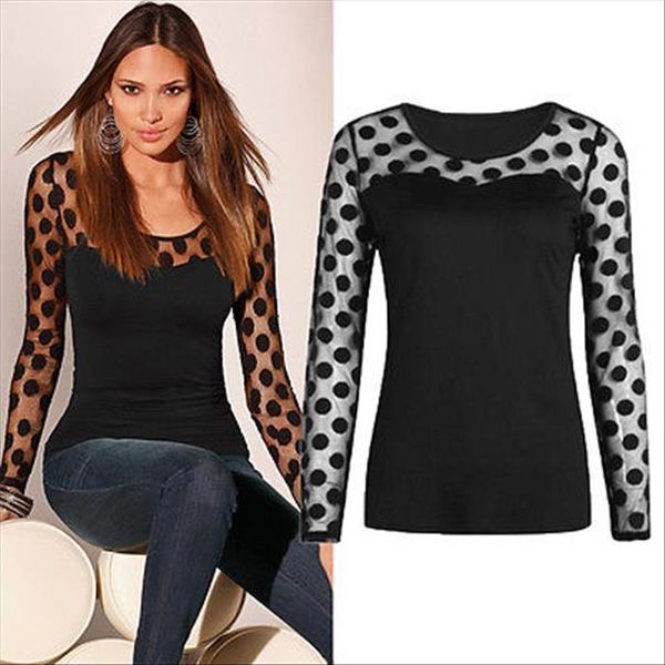 autumn winter new womens fashion long sleeve polka dots casual loose blouse shirt, White
autumn winter new womens fashion long sleeve polka dots casual loose blouse shirt, White
