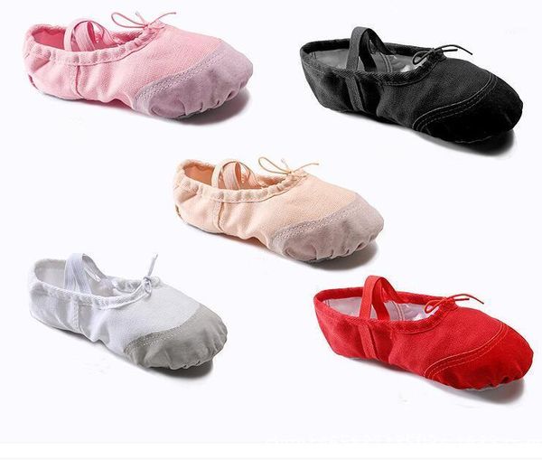 eu16-eu41 canvas ballet slippers kids girls women classic split-sole dance gymnastics shoes flats red pink black, Black;red 
eu16-eu41 canvas ballet slippers kids girls women classic split-sole dance gymnastics shoes flats red pink black, Black;red