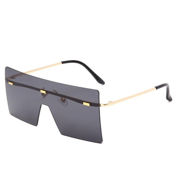 sunglasses fashion oversized women retro vintage metal sun glasses design rimless eyewear feminino, White;black
sunglasses fashion oversized women retro vintage metal sun glasses design rimless eyewear feminino, White;black