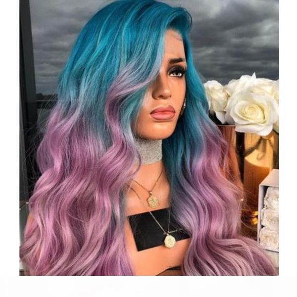 new fashion peruca cabelo deep long body wave hair wigs celebrity style blue ombre pink purple synthetic lace front wig for women, Black
new fashion peruca cabelo deep long body wave hair wigs celebrity style blue ombre pink purple synthetic lace front wig for women, Black