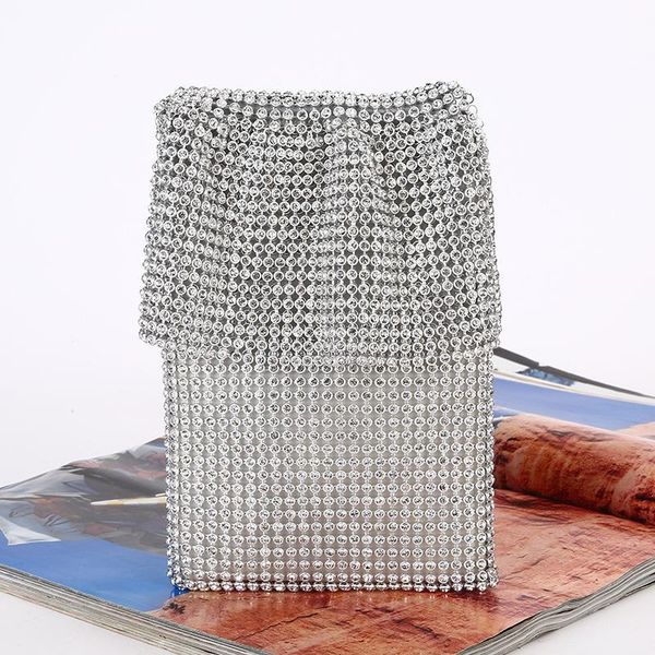 flap phone bag for women diamond shoulder bags silver black golden chain evening clutch zipper handbag ladies messenger bag
flap phone bag for women diamond shoulder bags silver black golden chain evening clutch zipper handbag ladies messenger bag