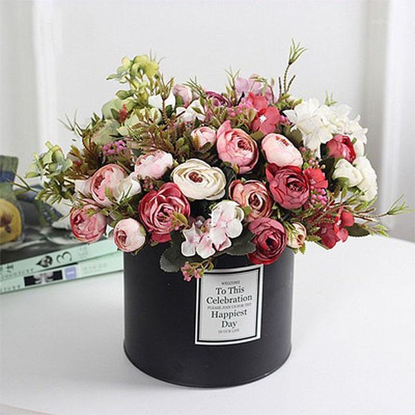 12 heads mini artificial silk camellia bouquet colorful peony artificial flowers wedding fake flowers festival supplies home dec1
12 heads mini artificial silk camellia bouquet colorful peony artificial flowers wedding fake flowers festival supplies home dec1