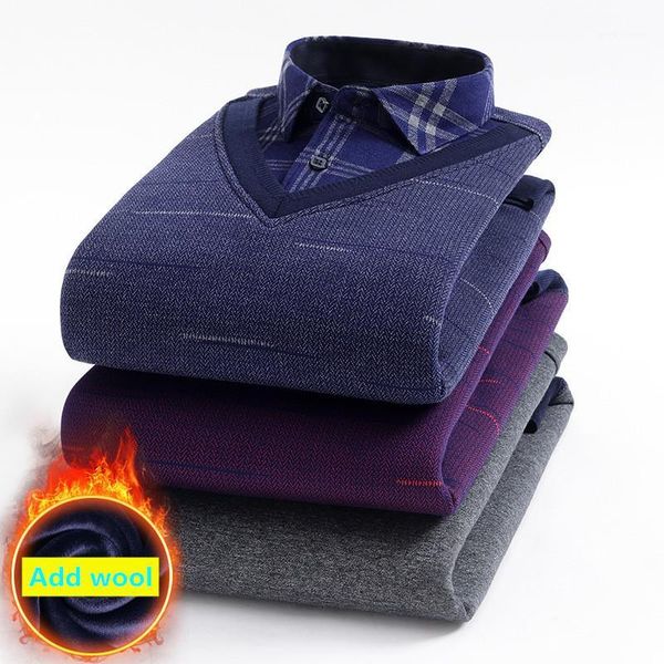 plus size 5xl 6xl 7xl 8xl winter shirts men add wool thick knitting shirt men fake two piece long sleeved warm shirt man blouse1, White;black
plus size 5xl 6xl 7xl 8xl winter shirts men add wool thick knitting shirt men fake two piece long sleeved warm shirt man blouse1, White;black