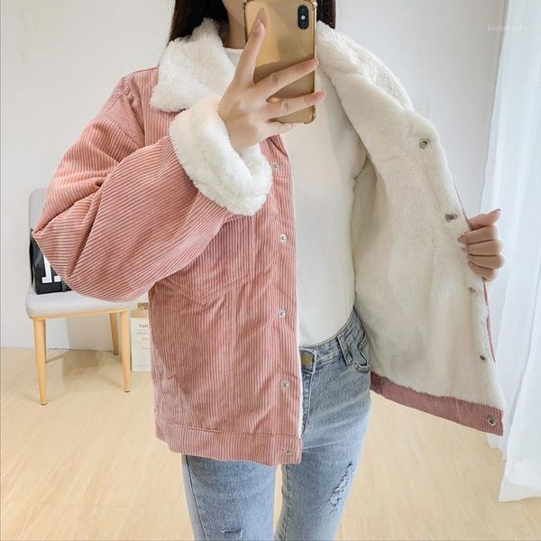 autumn winter women's jacket korea fashion corduroy jacket velvet liner bomber outerwear female basic jeans coat casaco feminino1, Black;brown
autumn winter women's jacket korea fashion corduroy jacket velvet liner bomber outerwear female basic jeans coat casaco feminino1, Black;brown