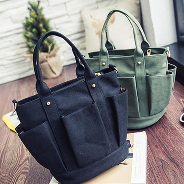 vintage canvas tote shoulder bag reusable women's handbag shoulder handbags female solid color messenger bag drop shipping
vintage canvas tote shoulder bag reusable women's handbag shoulder handbags female solid color messenger bag drop shipping