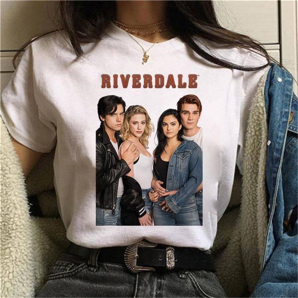 riverdale напечатанные женщины футболка harajuku обработка с короткими рукавами футболка мода 90-х годов графические tee tee женские футболк, White
riverdale напечатанные женщины футболка harajuku обработка с короткими рукавами футболка мода 90-х годов графические tee tee женские футболк, White