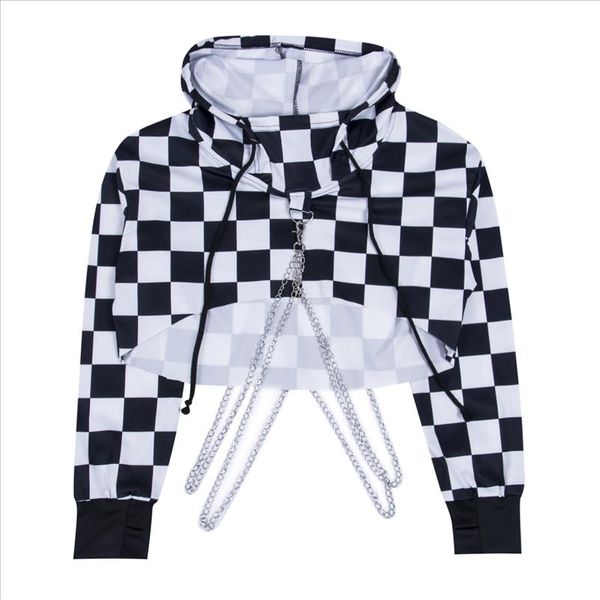 fashion womens long sleeve hoodie plaid pullover long sleeve sweatshirt jumper sweatshirt crop pullover, Black
fashion womens long sleeve hoodie plaid pullover long sleeve sweatshirt jumper sweatshirt crop pullover, Black