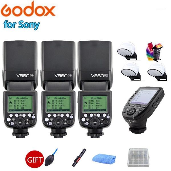 flashes 3x godox v860iis v860ii-s camera flashl 1/8000s hss gn60 2.4g flash speedlite + xpro-s trigger transmitter for1
flashes 3x godox v860iis v860ii-s camera flashl 1/8000s hss gn60 2.4g flash speedlite + xpro-s trigger transmitter for1