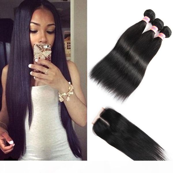 10a unprocessed malaysian hair bundles with closure malaysian virgin straight hair extensions human hair bundle with lace closure, Black
10a unprocessed malaysian hair bundles with closure malaysian virgin straight hair extensions human hair bundle with lace closure, Black