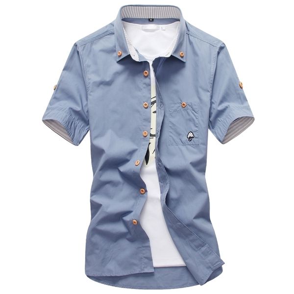 men shirt casual new summer autumn short sleeve formal chemise homme slim fit brand clothing shirts men -5xl y200409, White;black
men shirt casual new summer autumn short sleeve formal chemise homme slim fit brand clothing shirts men -5xl y200409, White;black