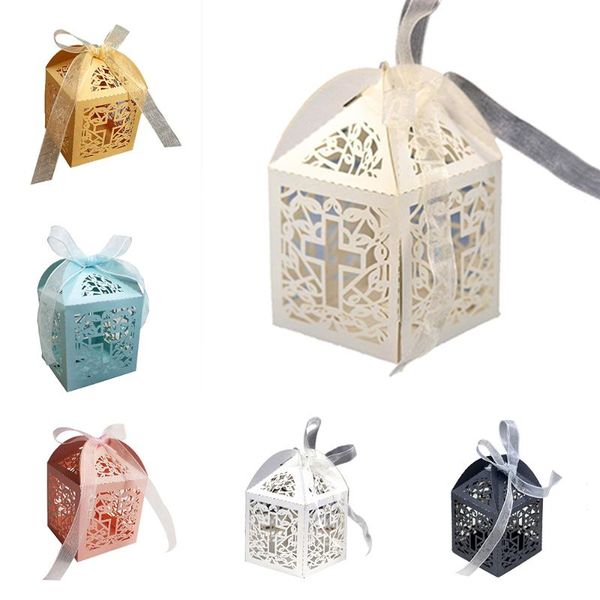 cross hollow paper gift box for wedding party favor candy boxes with ribbon 50pcs paper boxes
cross hollow paper gift box for wedding party favor candy boxes with ribbon 50pcs paper boxes