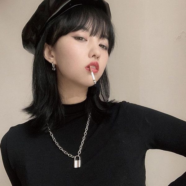 nuevo hip hop simple capa collars de cadena con cerradura mujer/hombre punk rock candado colgante collar vintage goth jewelry, Silver
nuevo hip hop simple capa collars de cadena con cerradura mujer/hombre punk rock candado colgante collar vintage goth jewelry, Silver