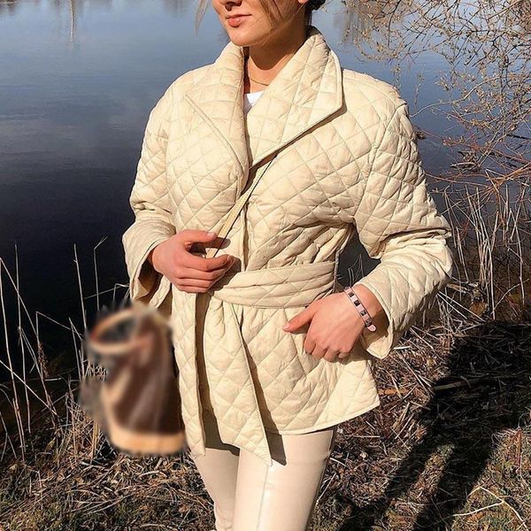 winter casual quilted sashes women parka coat argyle pockets women's outerwear turn-down collar female 2020 warm padded coats1, Black
winter casual quilted sashes women parka coat argyle pockets women's outerwear turn-down collar female 2020 warm padded coats1, Black