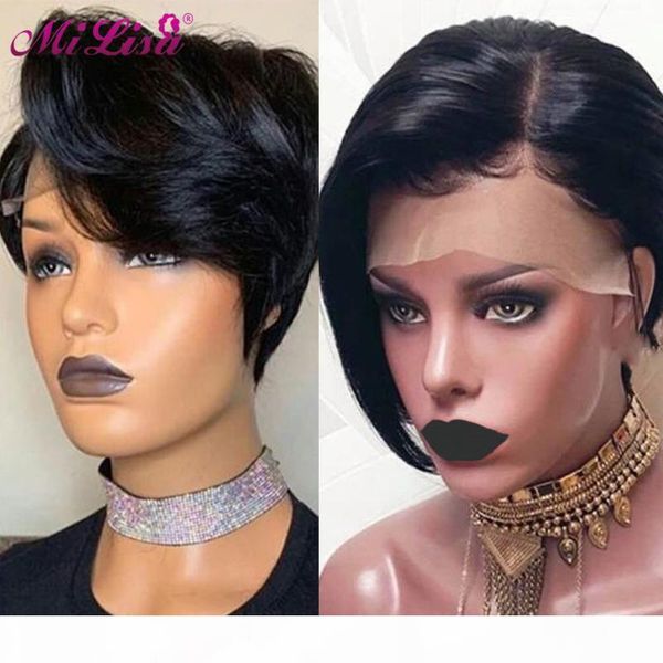 mi лиза pixie cut короткий парик фронта шнурка парики человеческих волос для черных женщин 13x4 прямой парик фронта шнурка бразильский парик, Black;brown
mi лиза pixie cut короткий парик фронта шнурка парики человеческих волос для черных женщин 13x4 прямой парик фронта шнурка бразильский парик, Black;brown