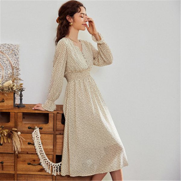 2021 new the burned casual swan dressed elegant female cleave in v polka dot imprint belt holiday line autumn ud9d, Black;gray
2021 new the burned casual swan dressed elegant female cleave in v polka dot imprint belt holiday line autumn ud9d, Black;gray