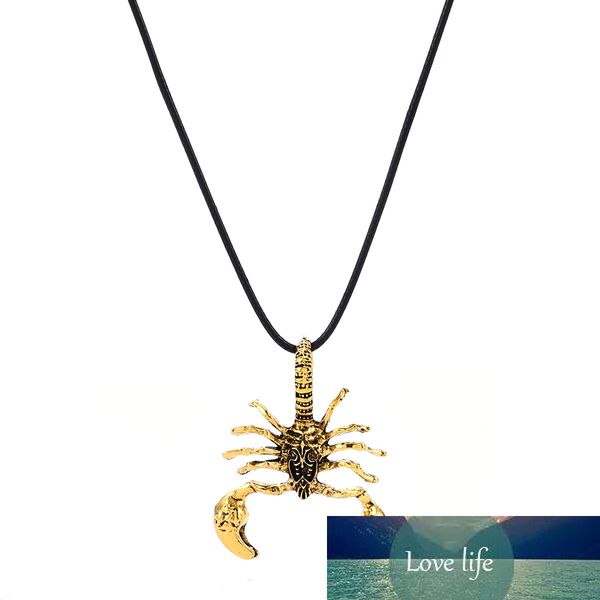 fashion rock punk men scorpion pendant choker chain necklace leather rope pendant neck jewelry, Silver
fashion rock punk men scorpion pendant choker chain necklace leather rope pendant neck jewelry, Silver