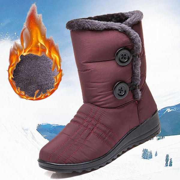 2021 new female snow waterproof plush boots women warm ankle botas mujer winter woman shoes plus size gl97, Black
2021 new female snow waterproof plush boots women warm ankle botas mujer winter woman shoes plus size gl97, Black