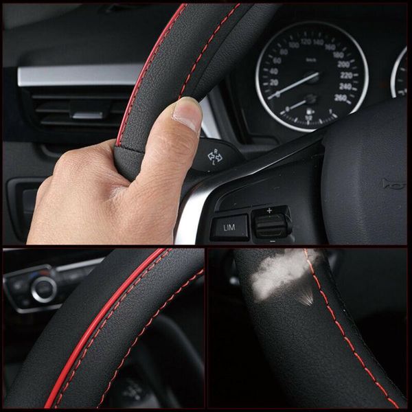 universal 15"/38cm carbon fiber pu leather car steering wheel cover non-slip leather steering wheel cover
universal 15"/38cm carbon fiber pu leather car steering wheel cover non-slip leather steering wheel cover
