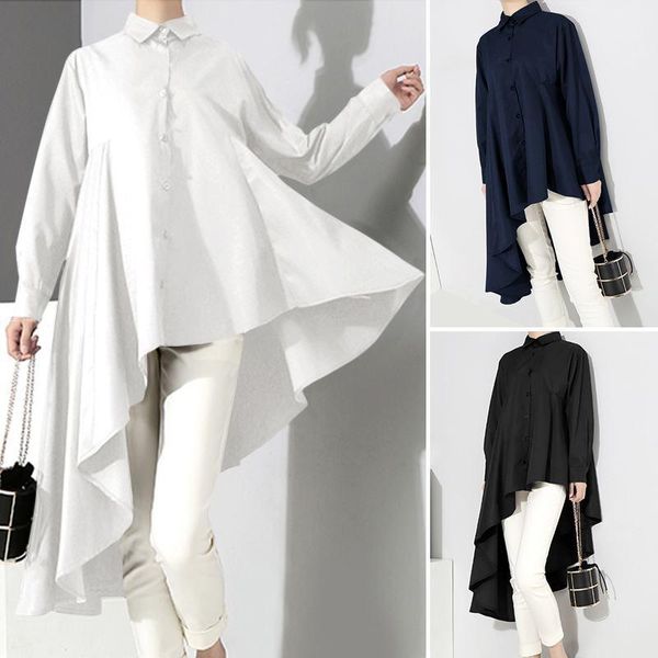 women shirt 2020 fashion ladies long sleeve blouse zanzea spring autumn vintage blusas femininas casual solid oversize 5xl1, White
women shirt 2020 fashion ladies long sleeve blouse zanzea spring autumn vintage blusas femininas casual solid oversize 5xl1, White
