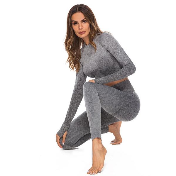 yoga outfits women sports jogging clothing long sleeve crop high waist squat proof pants seamless tracksuits fitness gym set, White;red
yoga outfits women sports jogging clothing long sleeve crop high waist squat proof pants seamless tracksuits fitness gym set, White;red