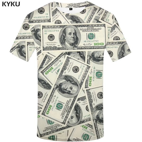kyku dollar t shirt men money tshirts gothic 3d t-shirt funny t shirts hip hop tshirt cool mens clothing 2018 new summer top, White;black
kyku dollar t shirt men money tshirts gothic 3d t-shirt funny t shirts hip hop tshirt cool mens clothing 2018 new summer top, White;black