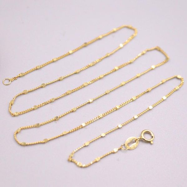 прекрасные ювелирные изделия real 18k желтое золото ожерелье для женщин бусивые бусинки с бордюрой цепочки 16,5 "l 2,5-2,8 г 1 мм, Silver
прекрасные ювелирные изделия real 18k желтое золото ожерелье для женщин бусивые бусинки с бордюрой цепочки 16,5 "l 2,5-2,8 г 1 мм, Silver