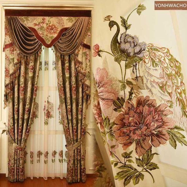 curtain & drapes custom high-grade villa high-precision relief jacquard coffee cloth blackout valance tulle panel c2701
curtain & drapes custom high-grade villa high-precision relief jacquard coffee cloth blackout valance tulle panel c2701