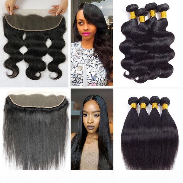 9a virgin brazilian hair with closure brazilian body wave straight hair lace frontal with 4 bundles peruvian malaysian wet and wary hair, Black
9a virgin brazilian hair with closure brazilian body wave straight hair lace frontal with 4 bundles peruvian malaysian wet and wary hair, Black
